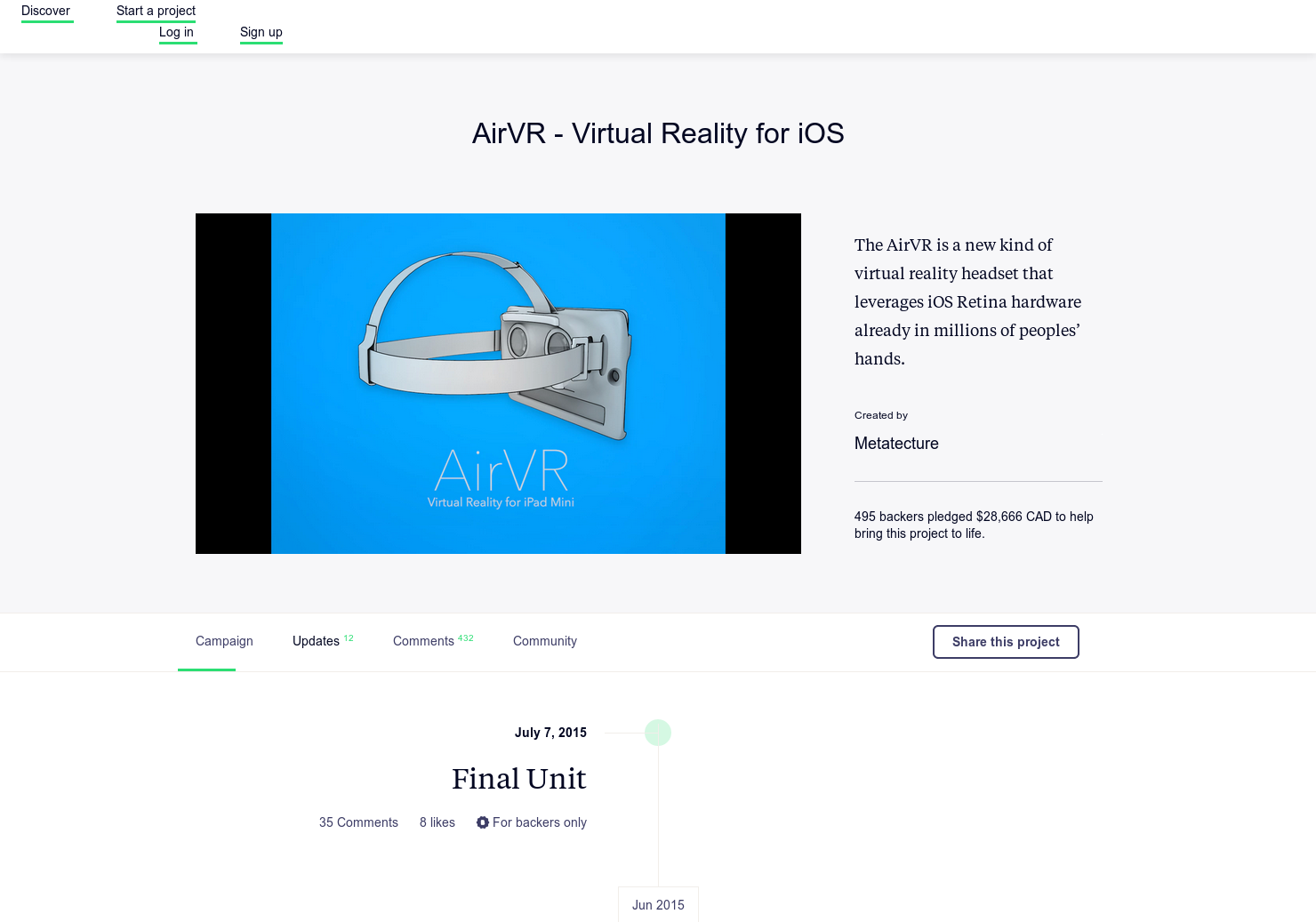 AirVR (Pre-Launch)