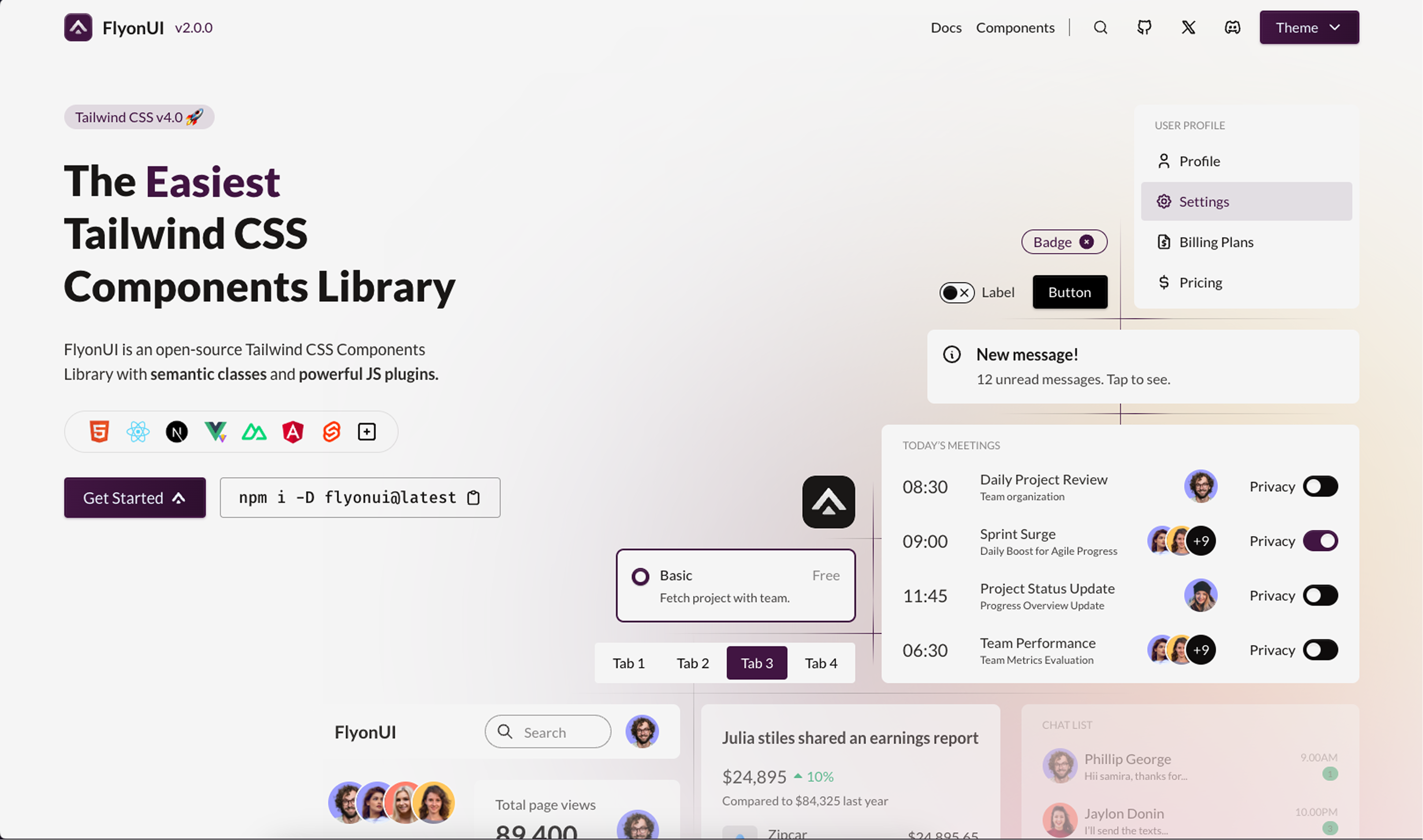FlyonUI 2.0 media 9
