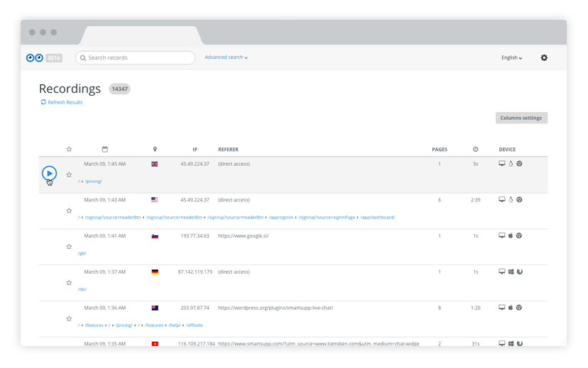 Smartlook gallery image