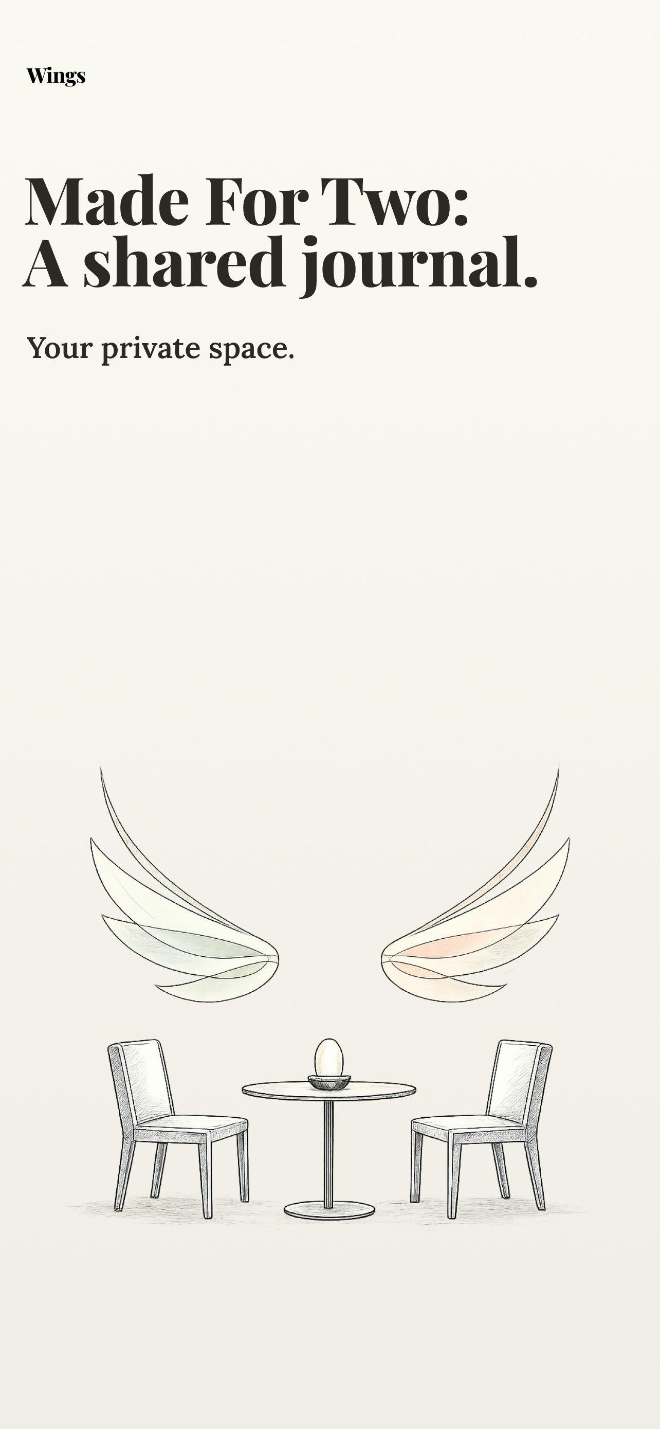 Wings: A shared relationship journal gallery image