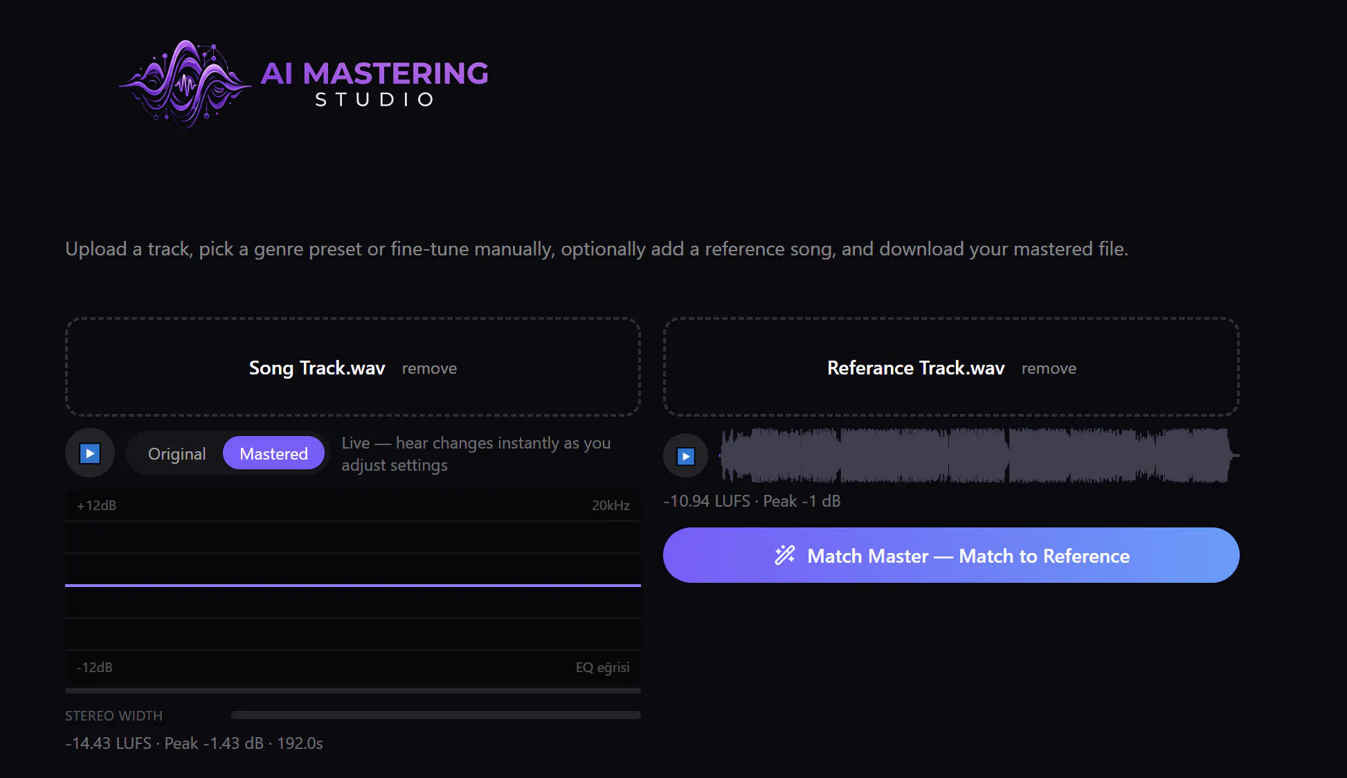 AI Mastering Studio gallery image