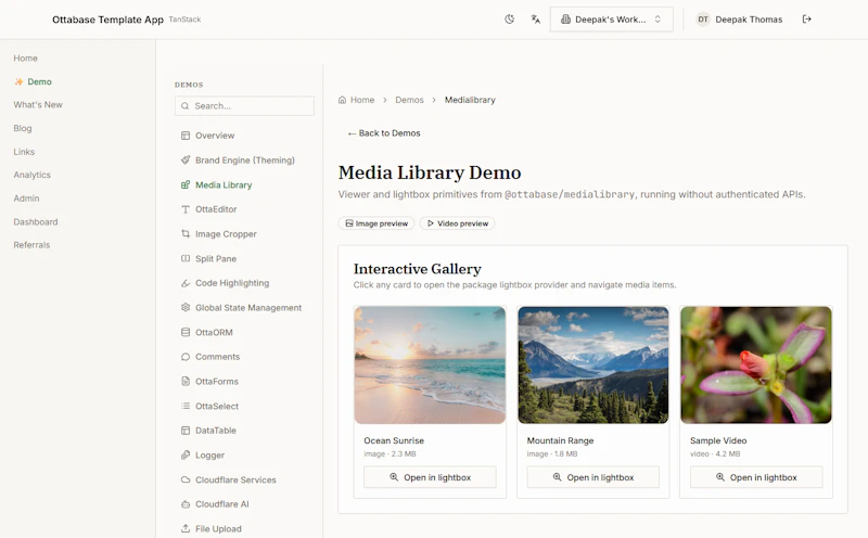 Ottabase: The Solo Founders' Framework screenshot 2