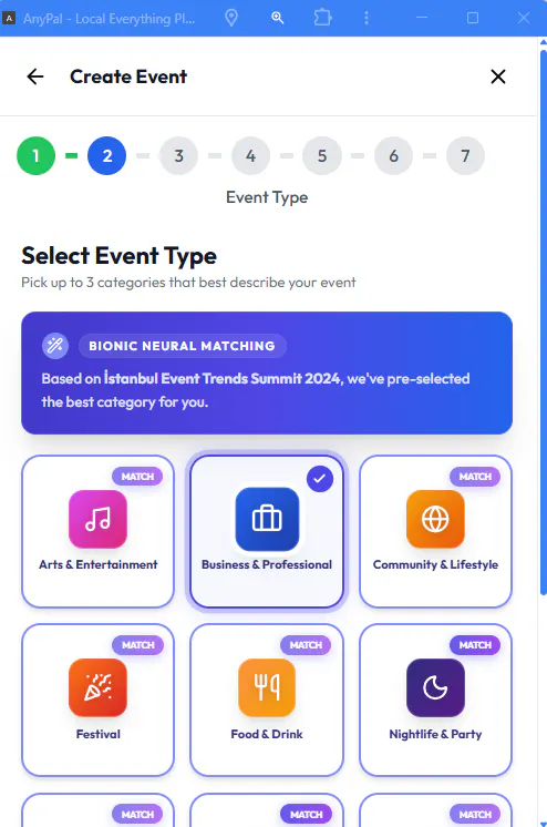 events.AnyPal.io  gallery image