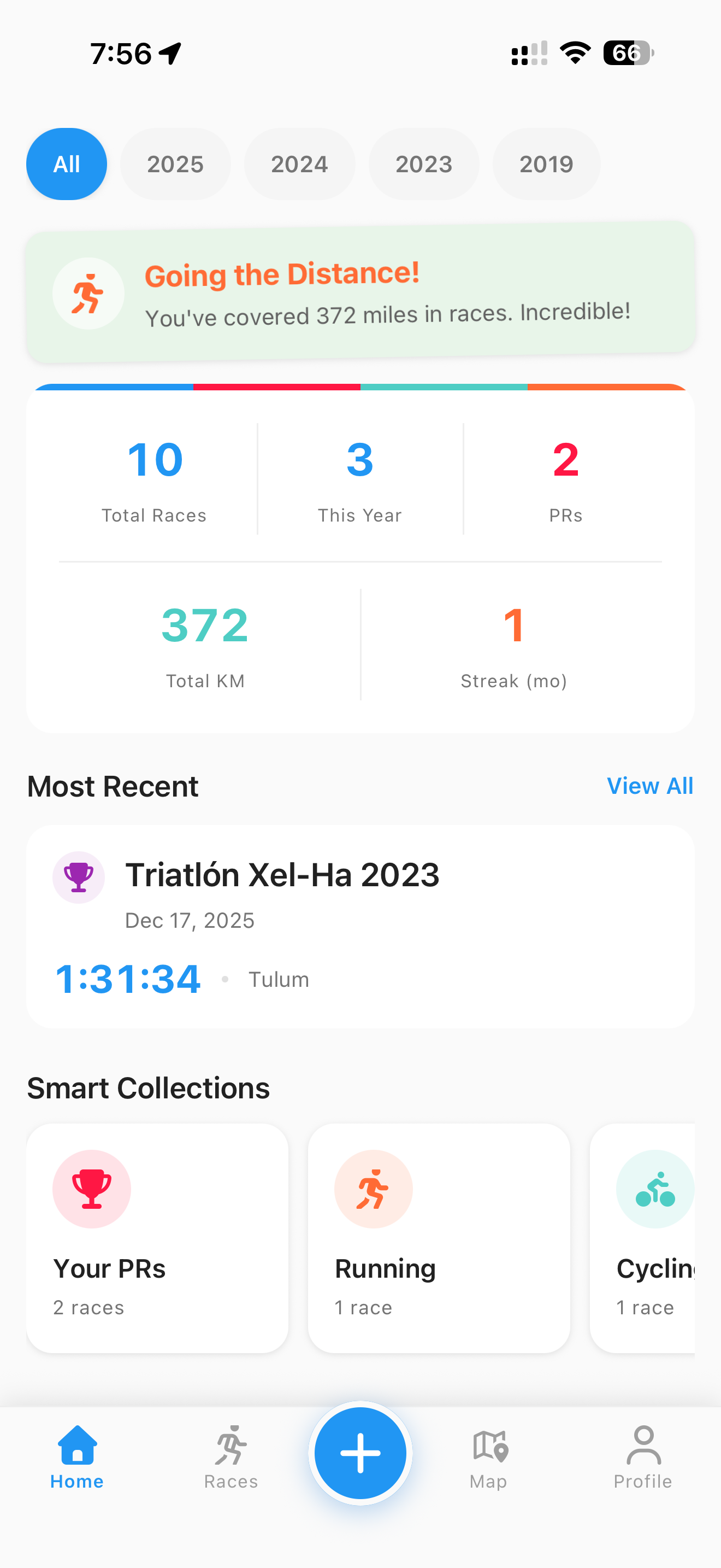 My Race Results - Screenshot 2 showing product features and functionality
