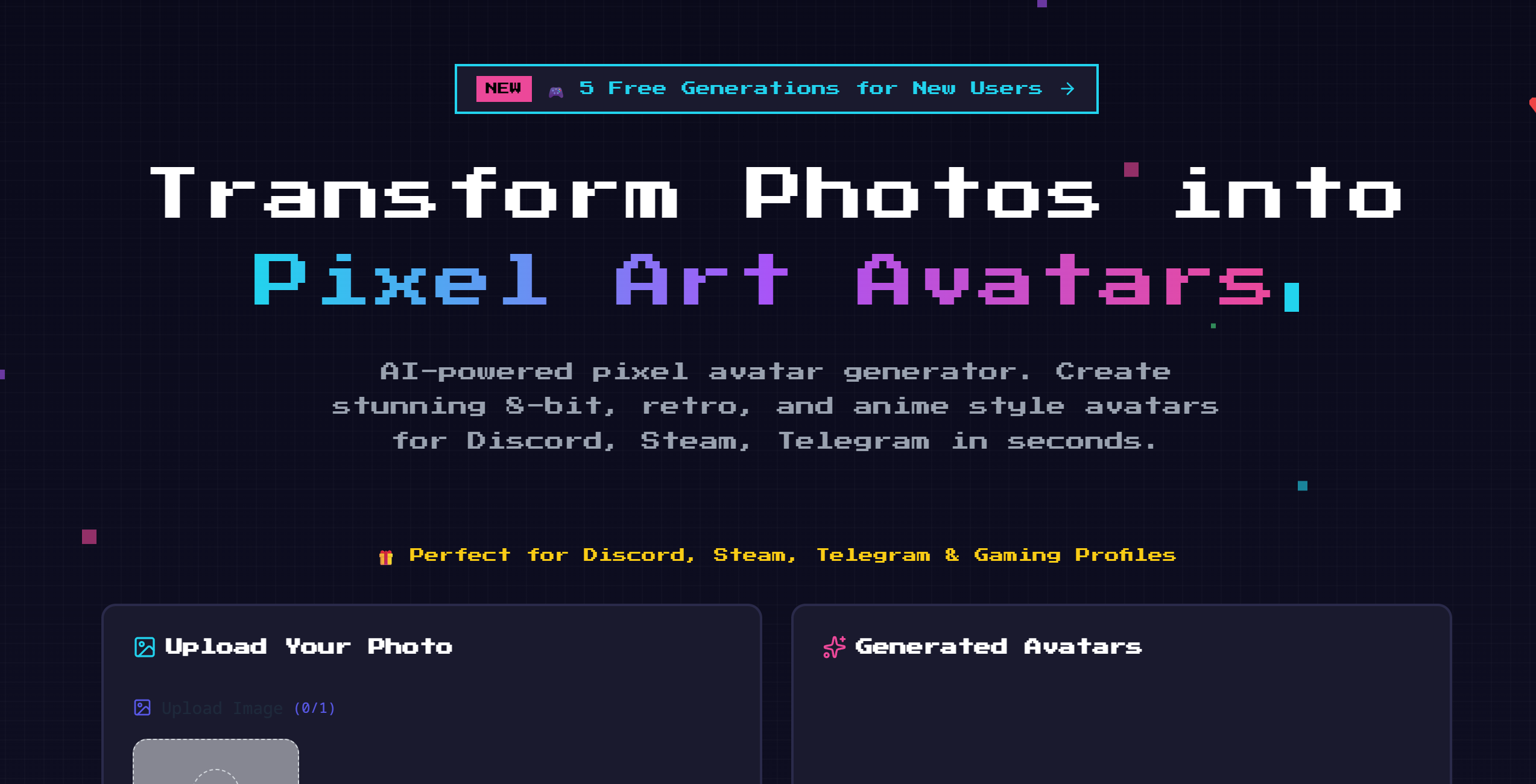 Pixel Avatar Generator gallery image