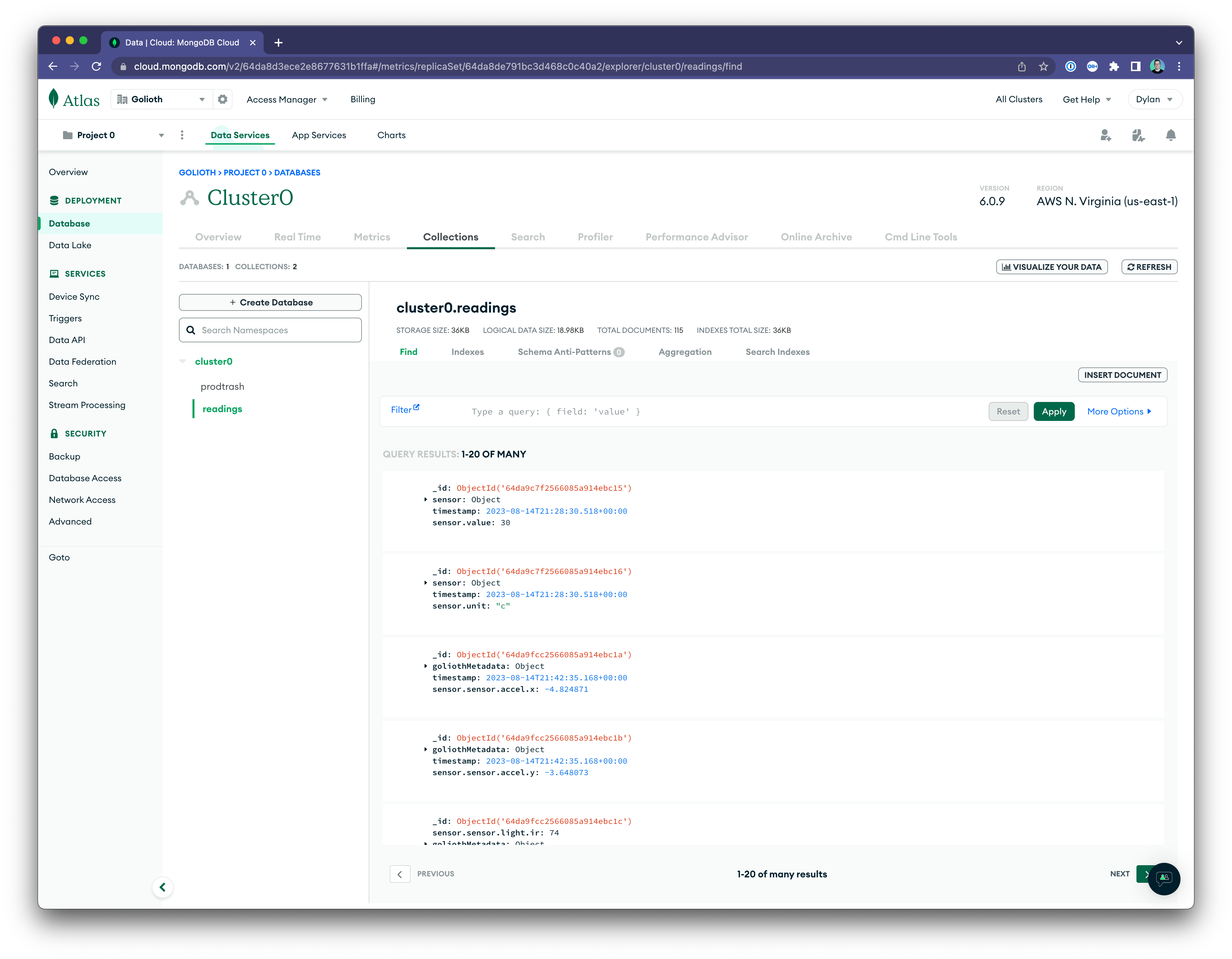 MongoDB और InfluxDB आउटपुट स्ट्रीम media 4