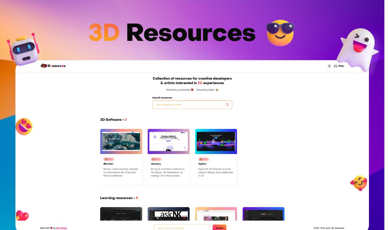3D Resources — 3D is hard, but it's not impossible with the right resources
