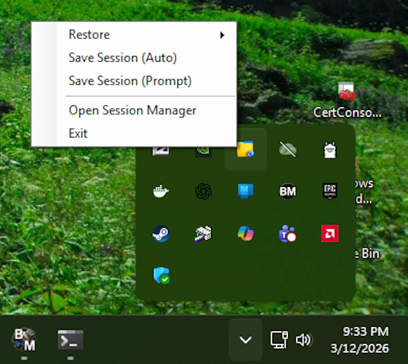 Explorer Session Saver screenshot 5