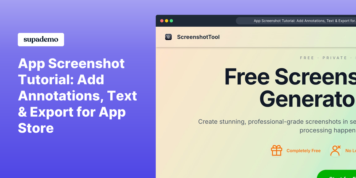 Screenshot Maker - Main screenshot showing features and interface