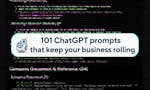 101 ChatGPT prompts growing ur business image