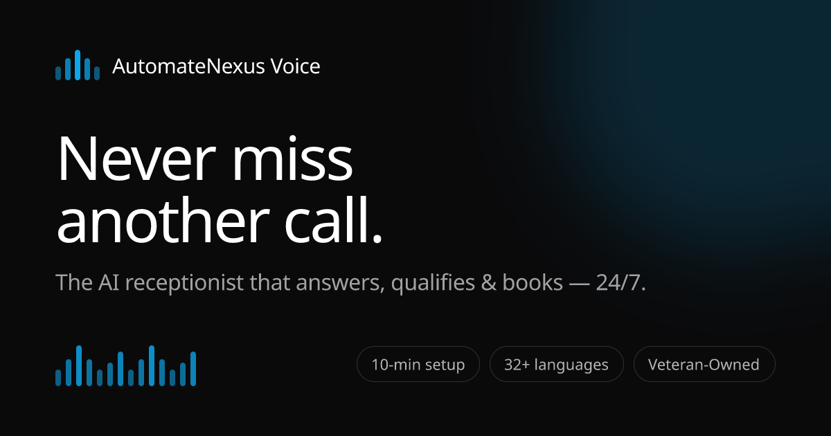 AutomateNexus Voice gallery image