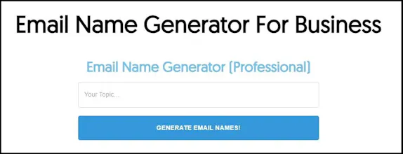 Email Name Generator For Business gallery image