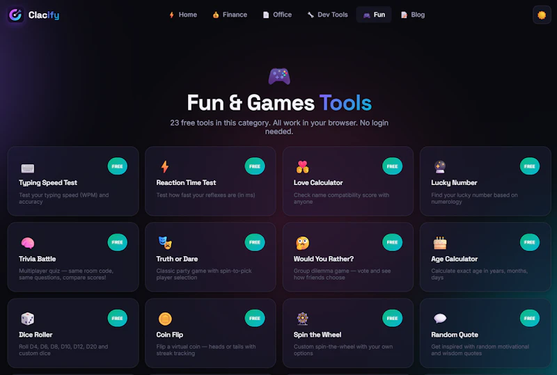 Clacify screenshot 2