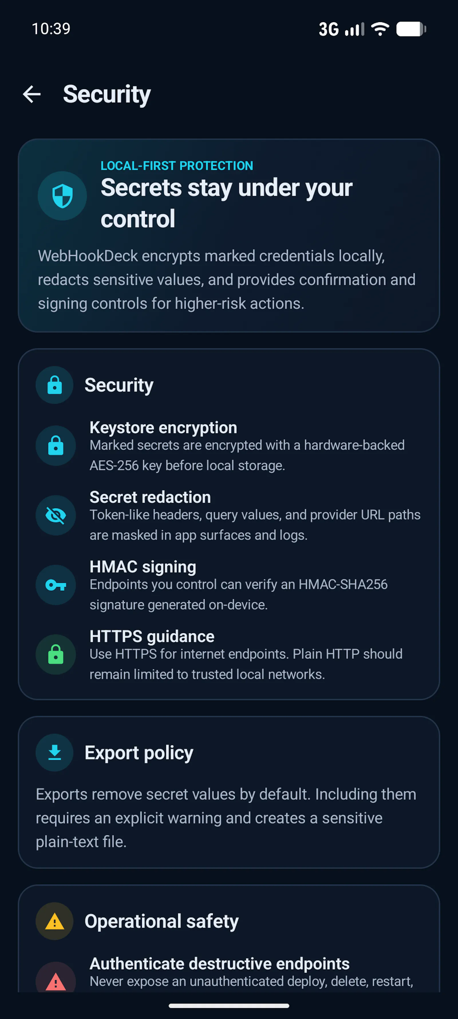 WebHookDeck screenshot 2