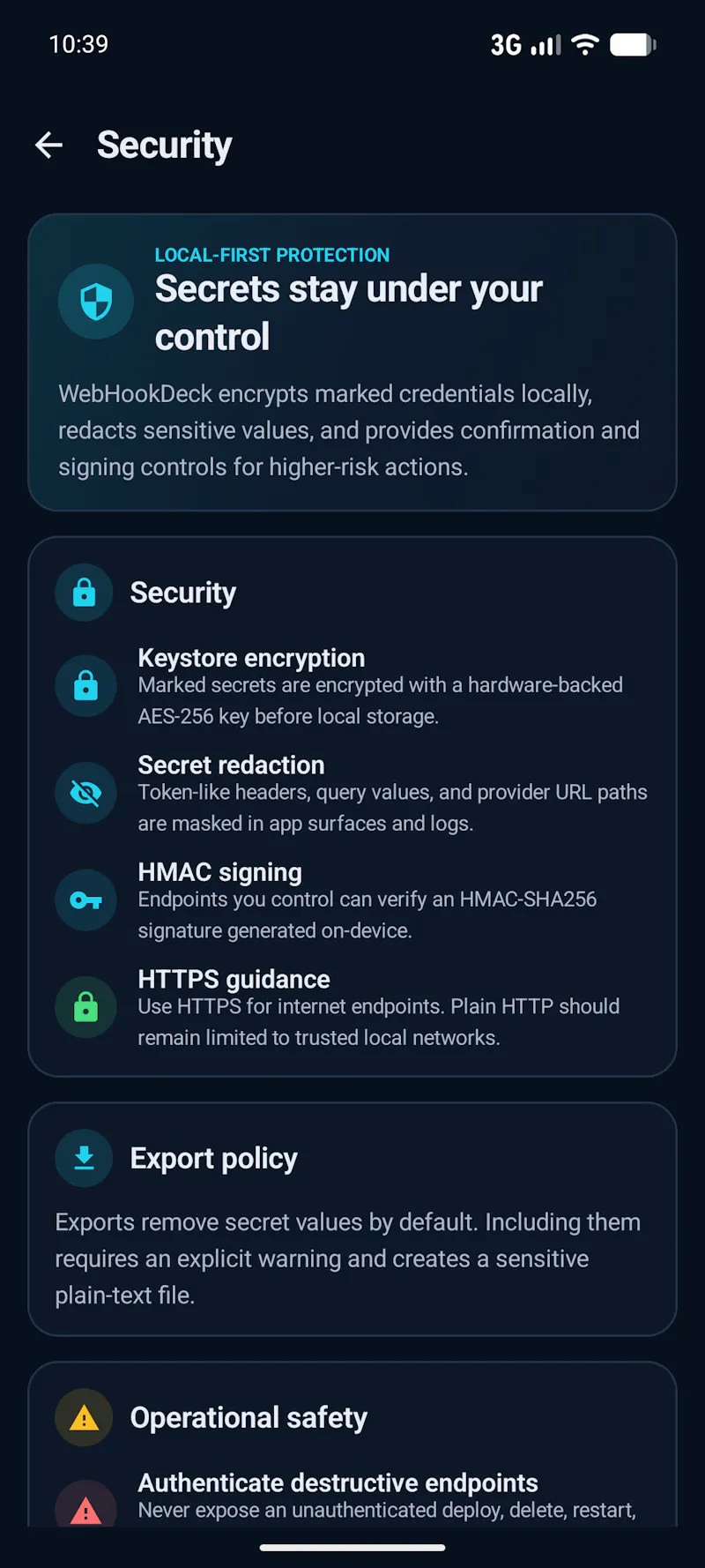 WebHookDeck screenshot 2