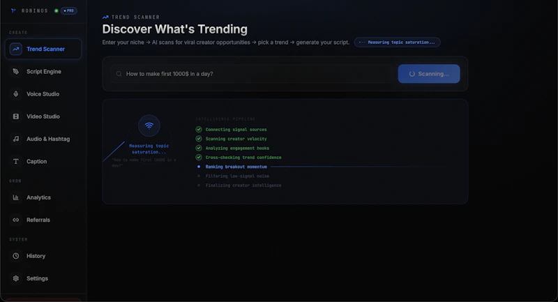RobinOS screenshot 2