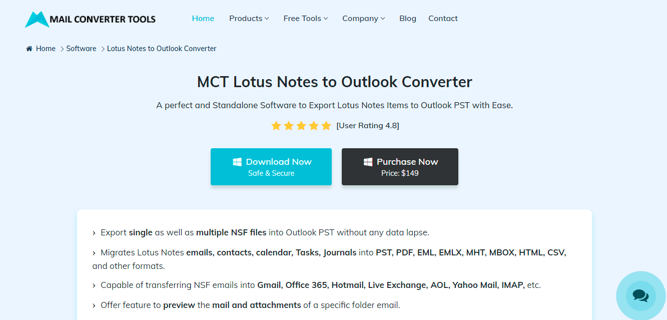 MCT Lotus Notes to Outlook Converter
