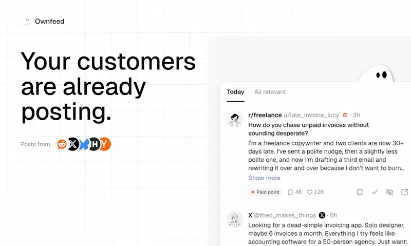 Ownfeed screenshot 2