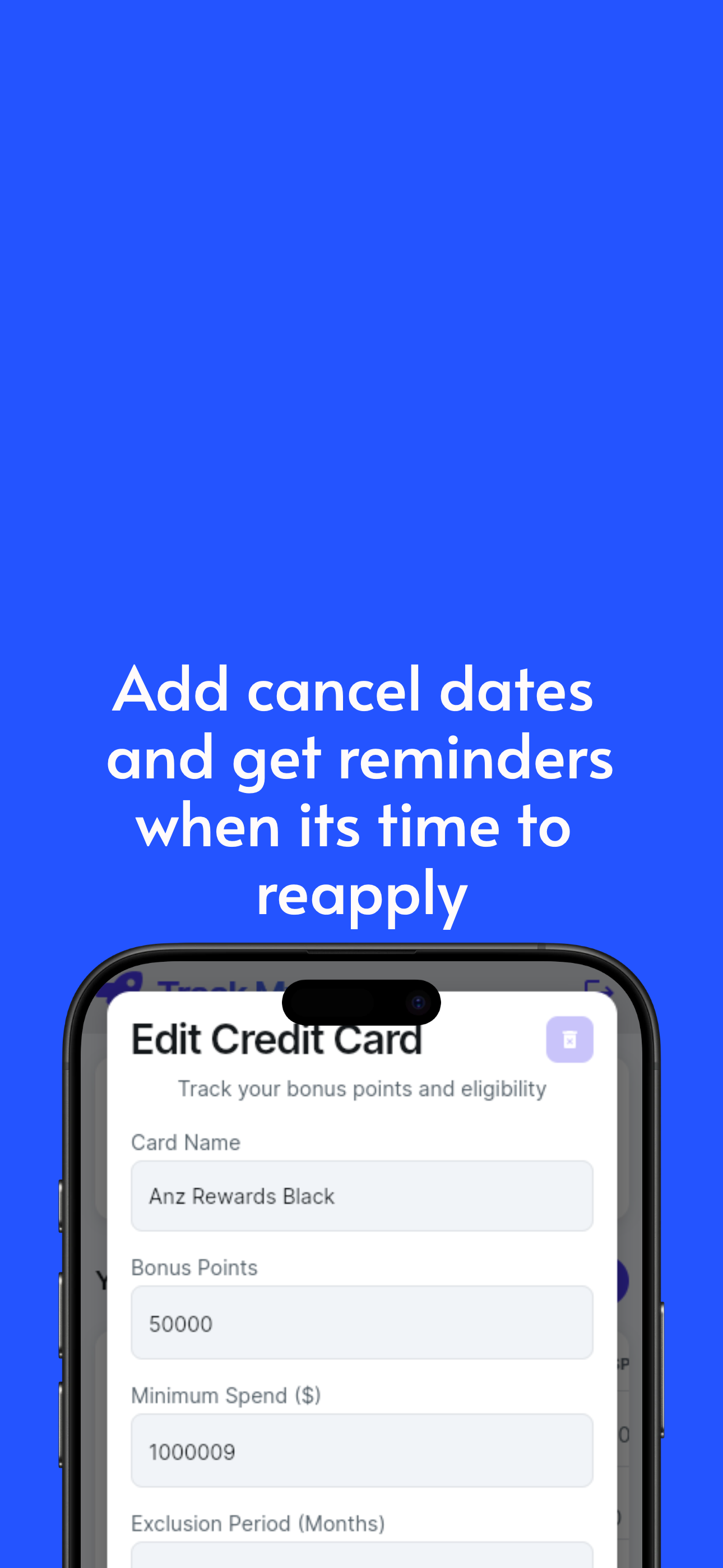 Track My Card - Screenshot 4 showing product features and functionality