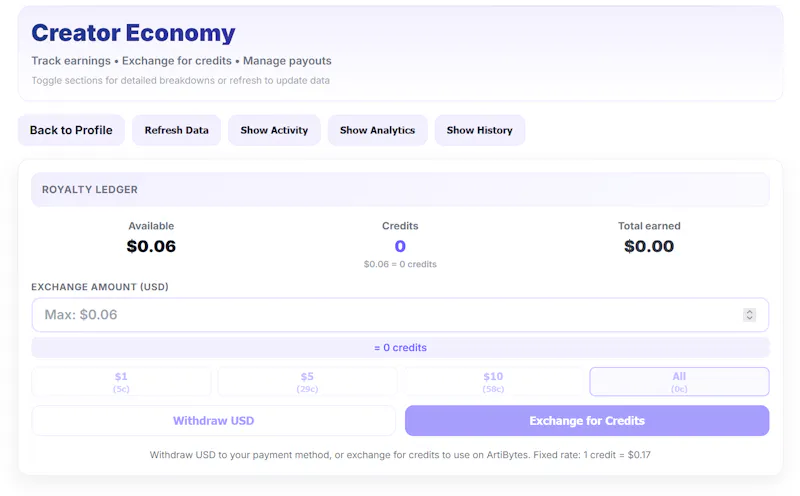 ArtiBytes screenshot 2