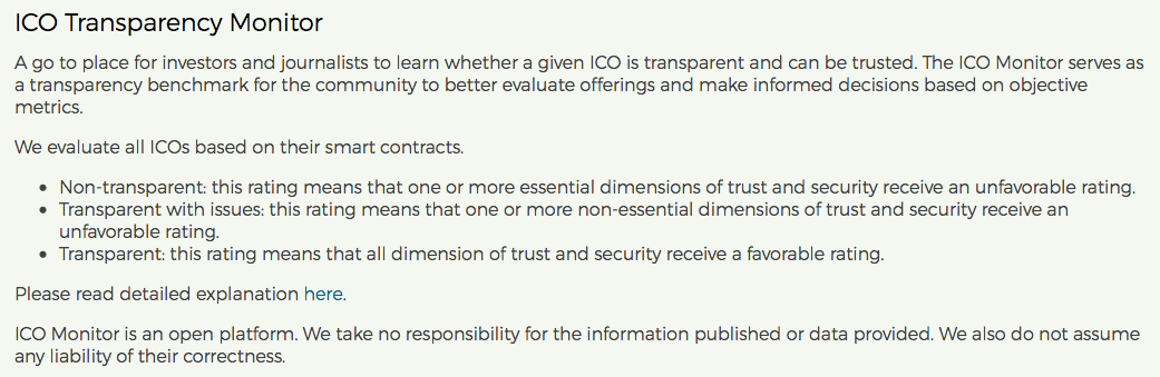 ICO Transparency Monitor gallery image
