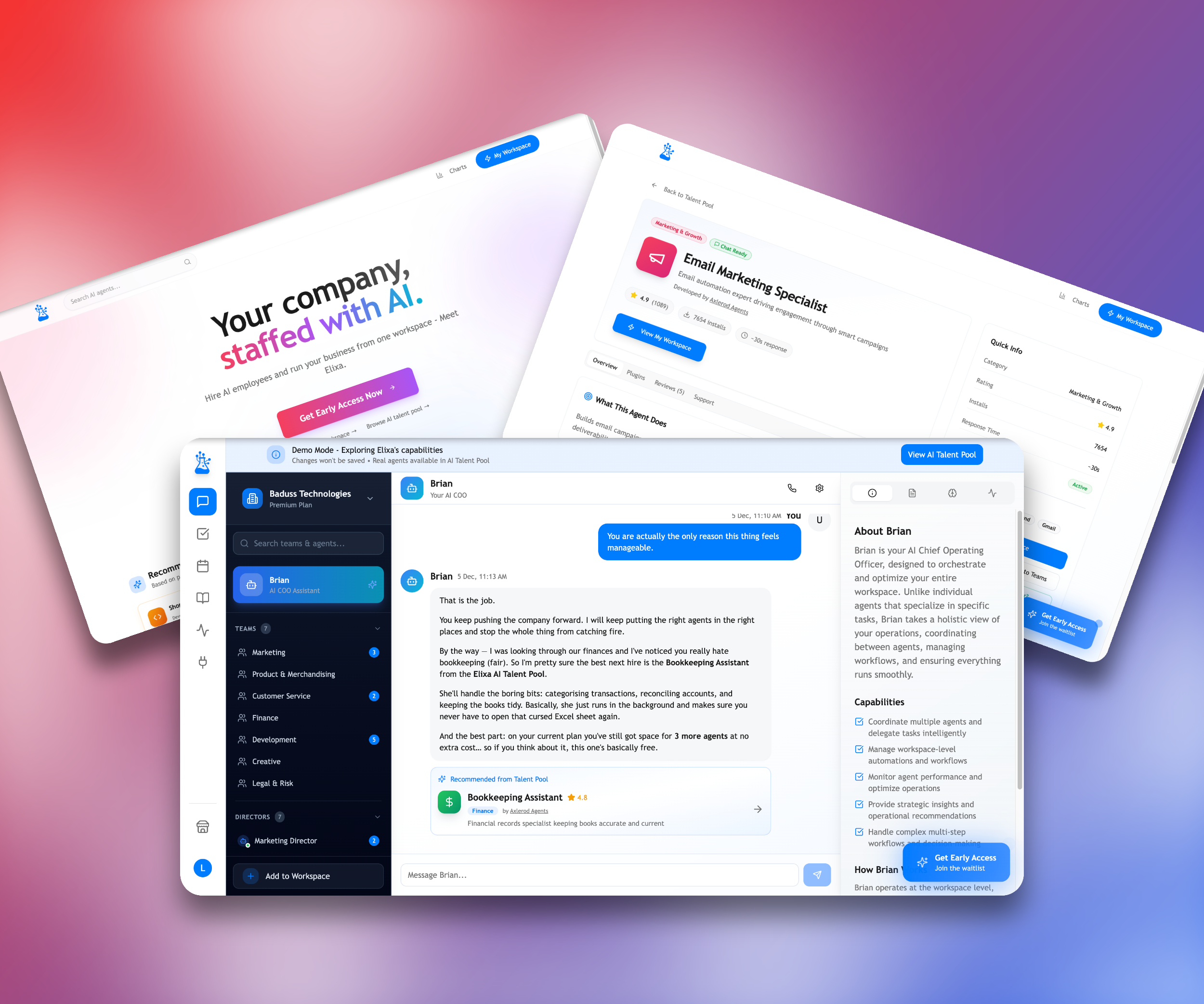 Elixa - Main product screenshot demonstrating key features and user interface