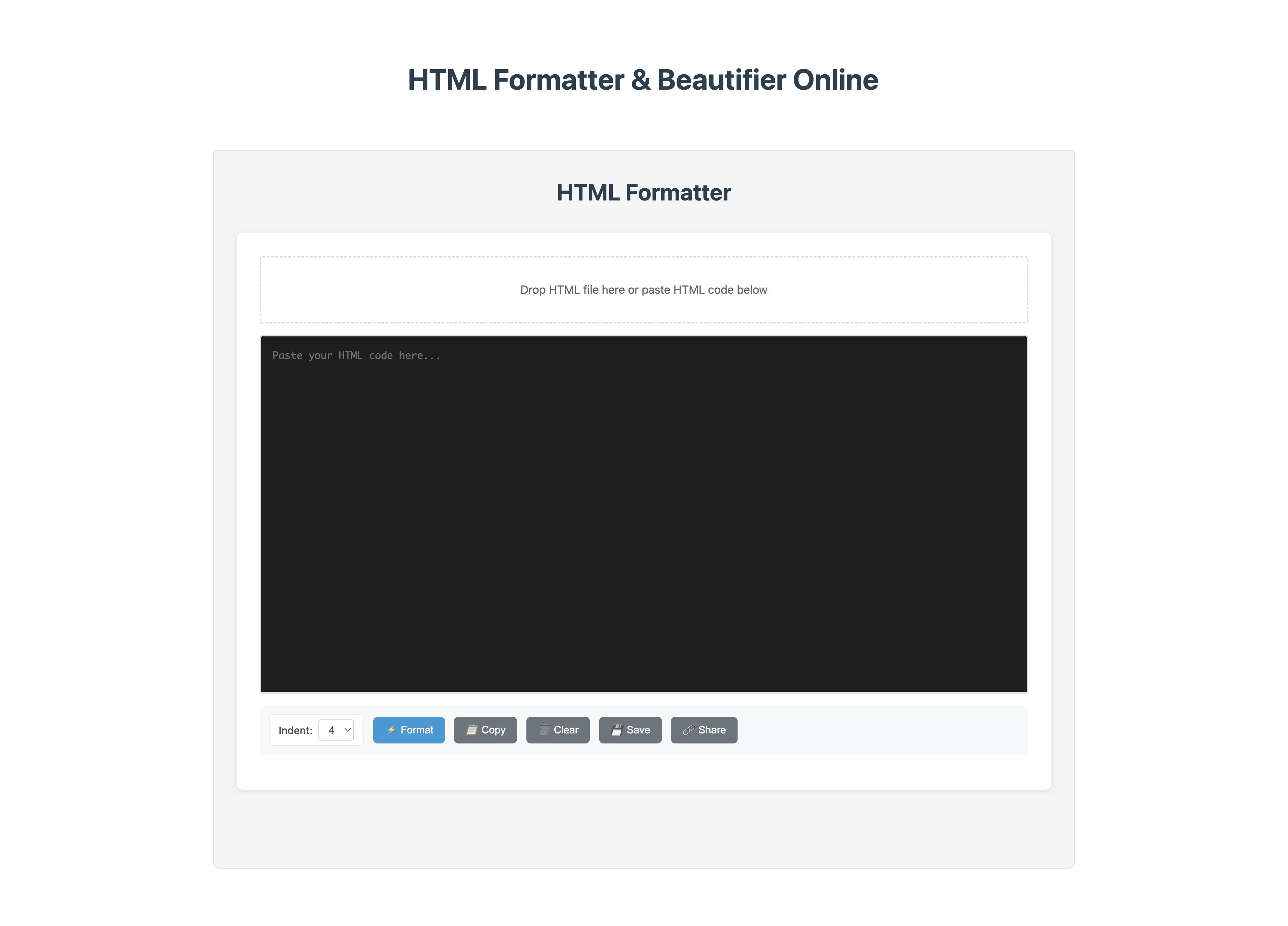 HTML Formatter&Beautifier - 無料のオンラインコードフォーマットツールメディア1