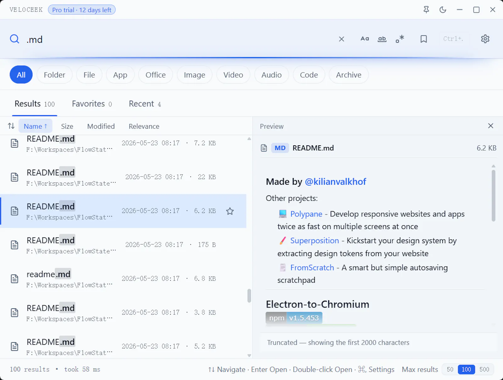 Veloceek screenshot 5