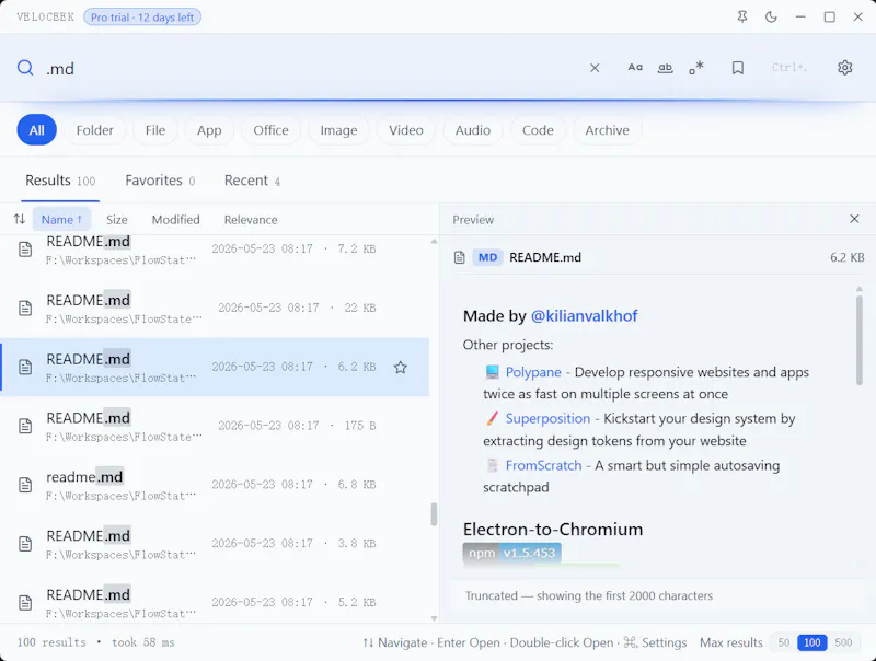 Veloceek screenshot 5