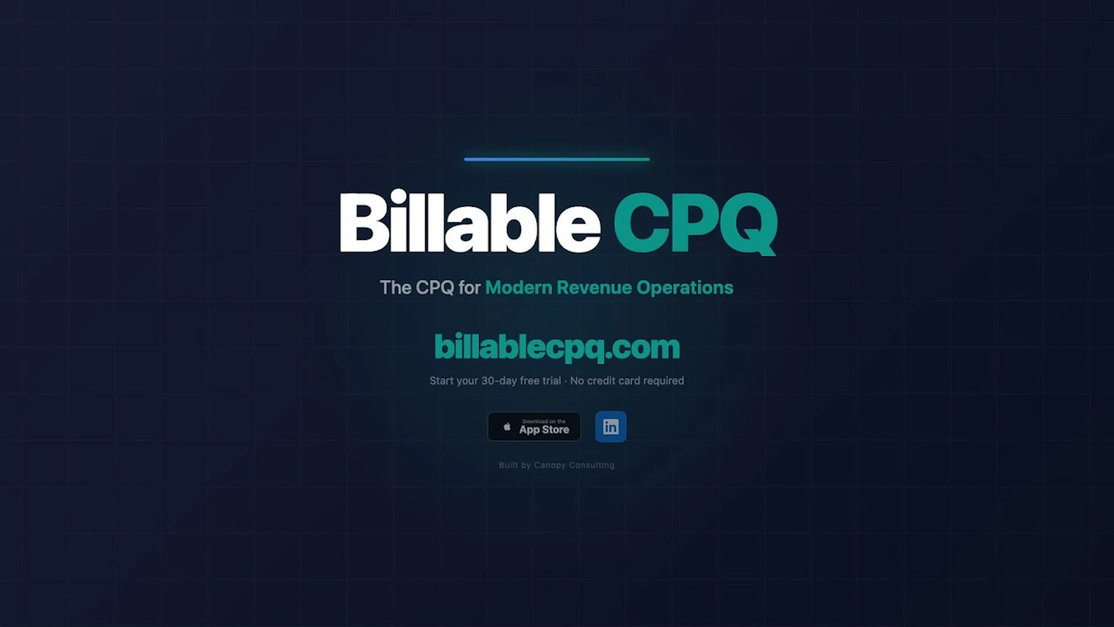 Billable CPQ  screenshot 1 (video preview)
