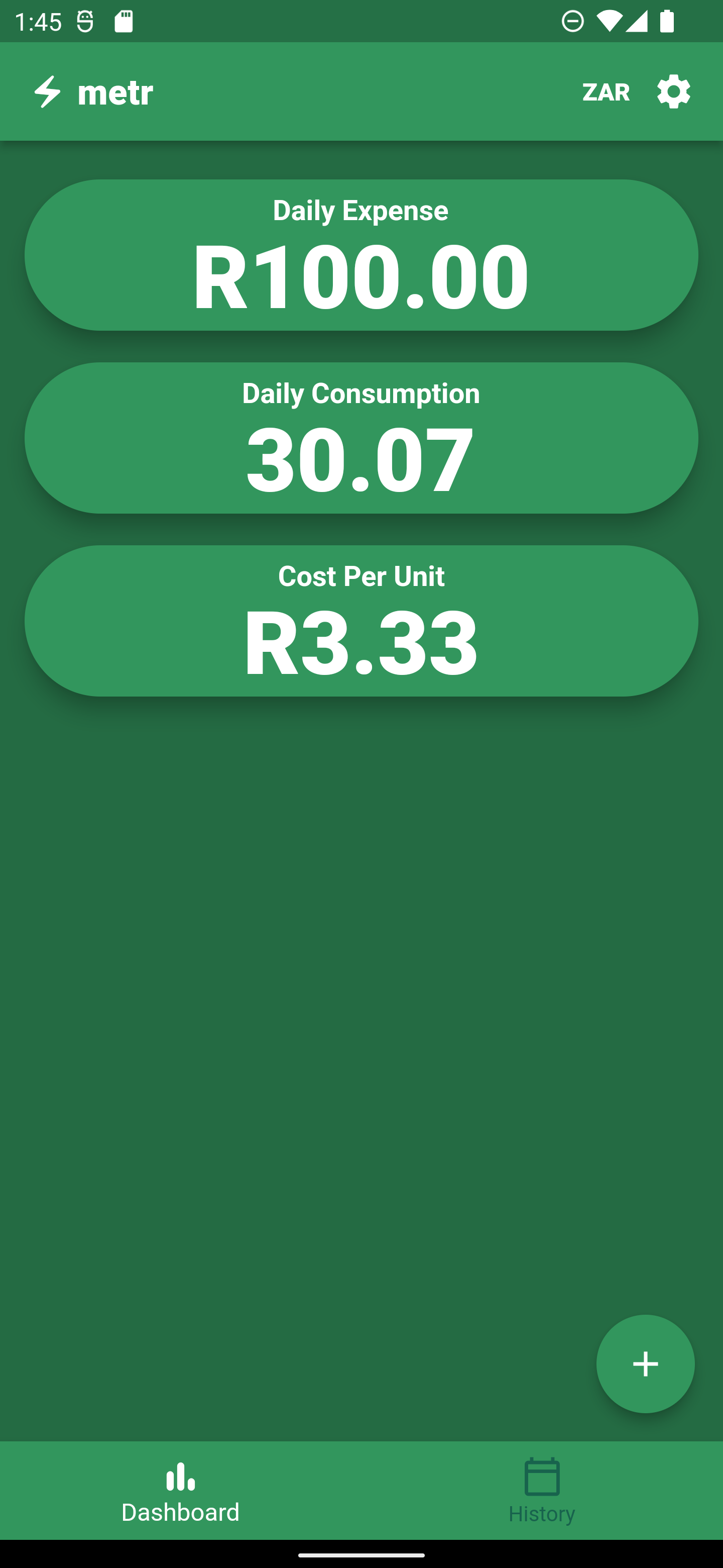 Metr: tracker prepagato di elettricità media 2