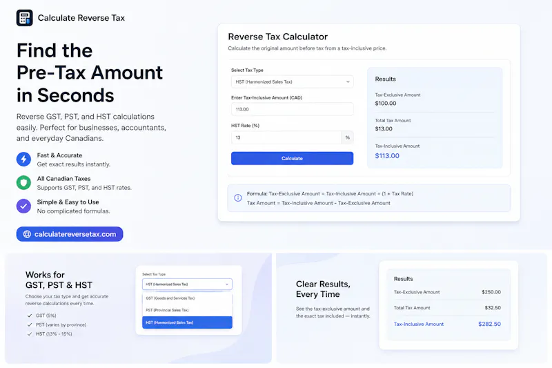 Reverse Tax Calculator screenshot 3