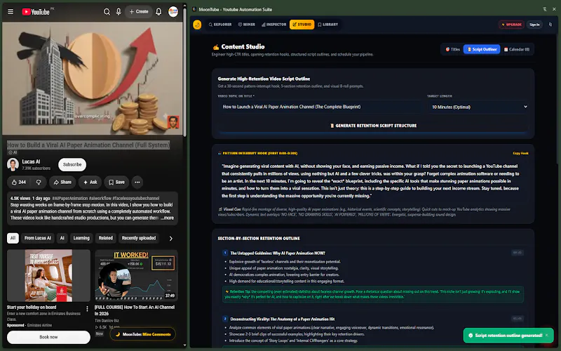 MoonTube - Youtube Automation Suite gallery image