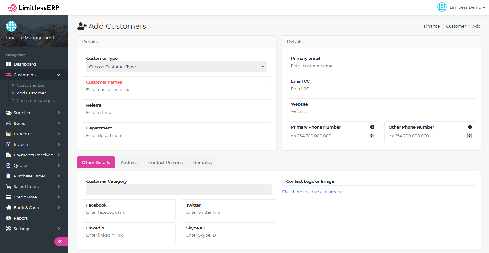 LimitlessERP gallery image