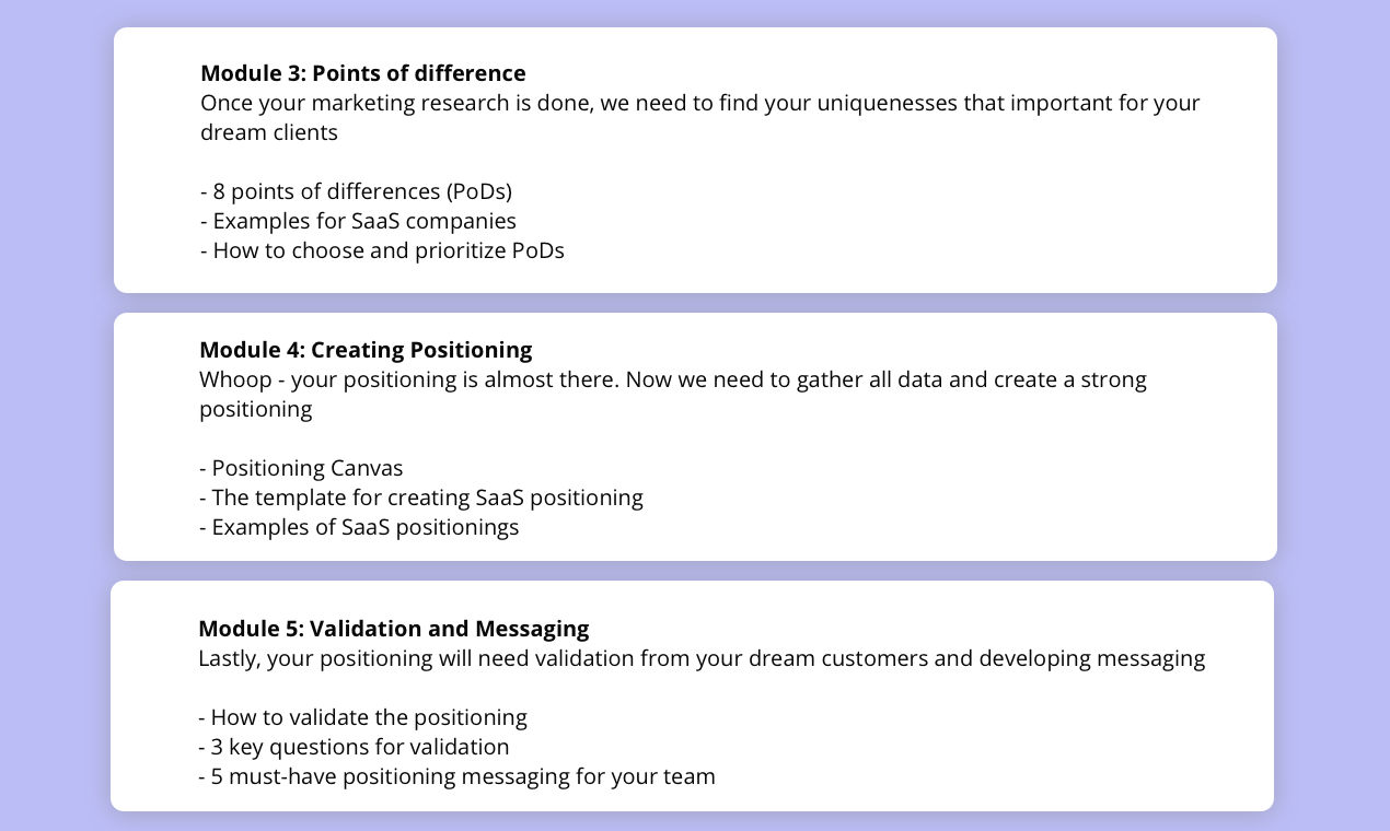 $1M SaaS Positioning gallery image