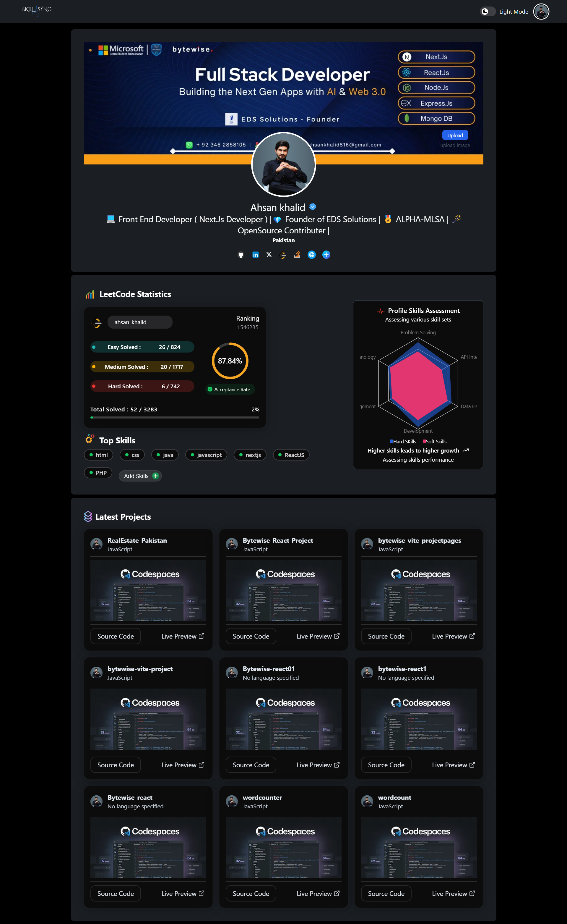 Skillsync - Ein Entwicklergenerator fungiert als Ihr modernen Lebenslauf Medien 5