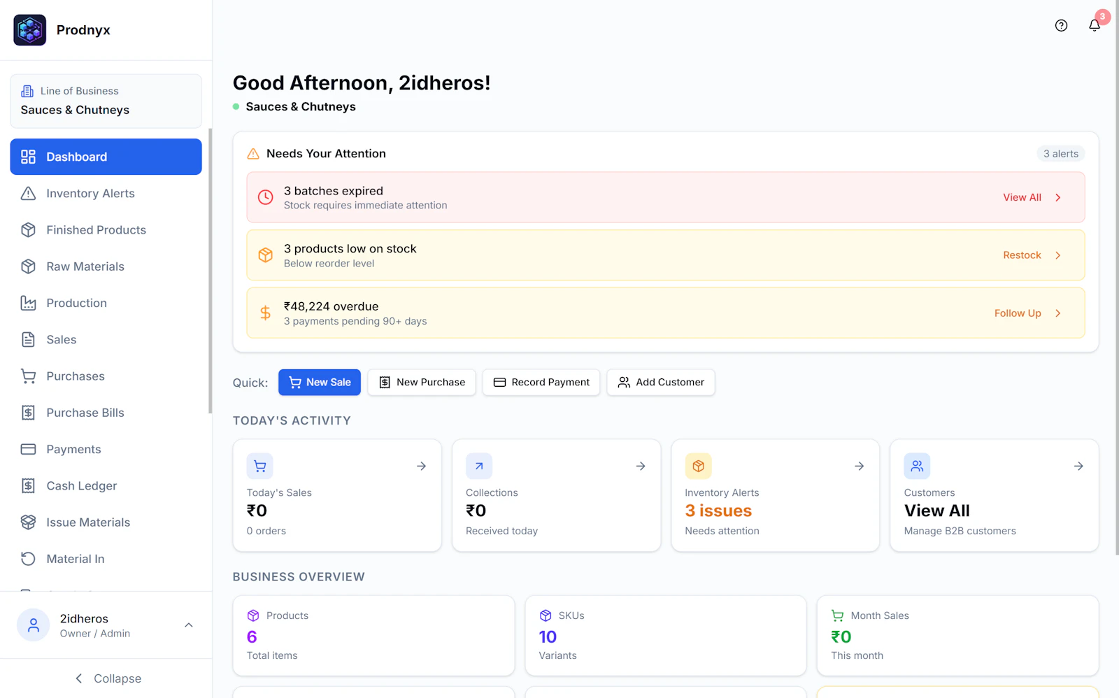 Prodnyx - Factory Intelligence screenshot 2