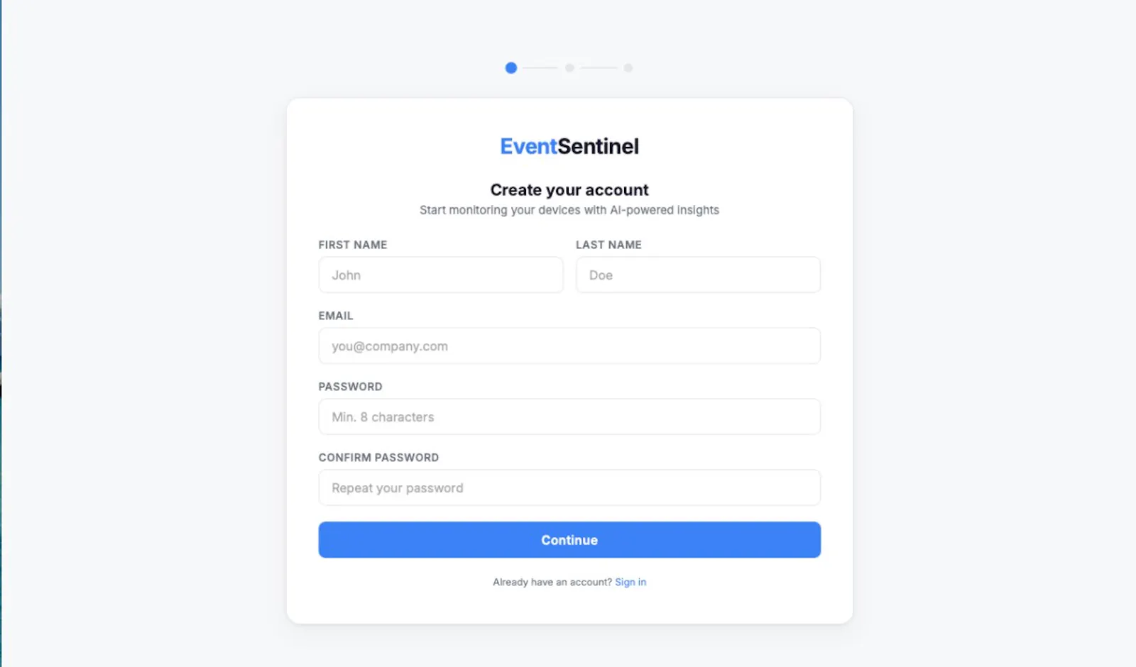 Event Sentinel AI screenshot 2