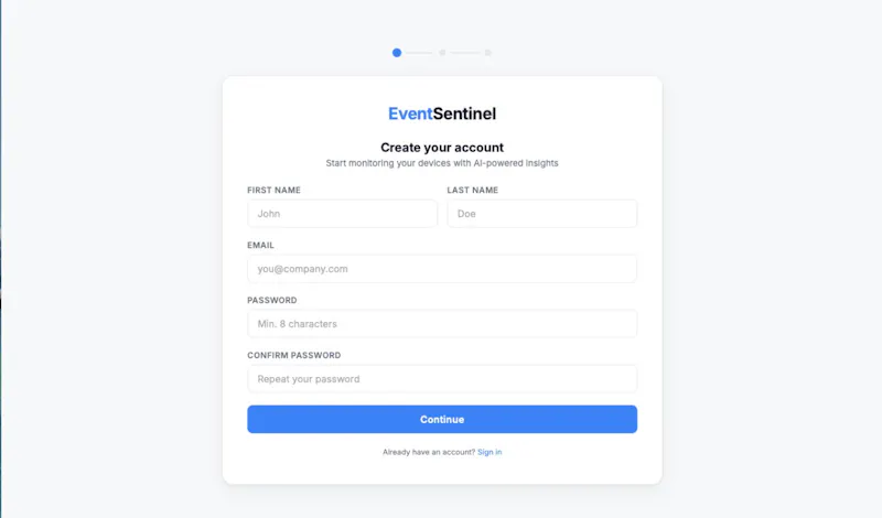 Event Sentinel AI screenshot 2
