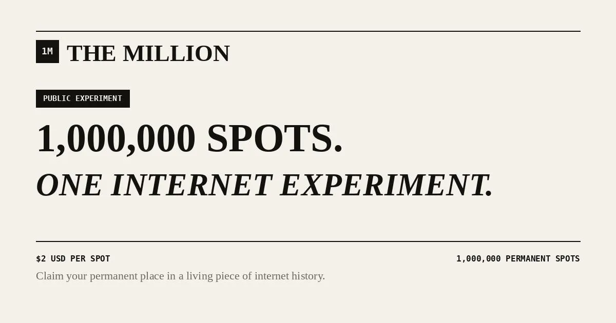 THE MILLION