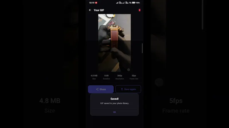 GifDrop: Video to GIF Maker screenshot 1 (video preview)