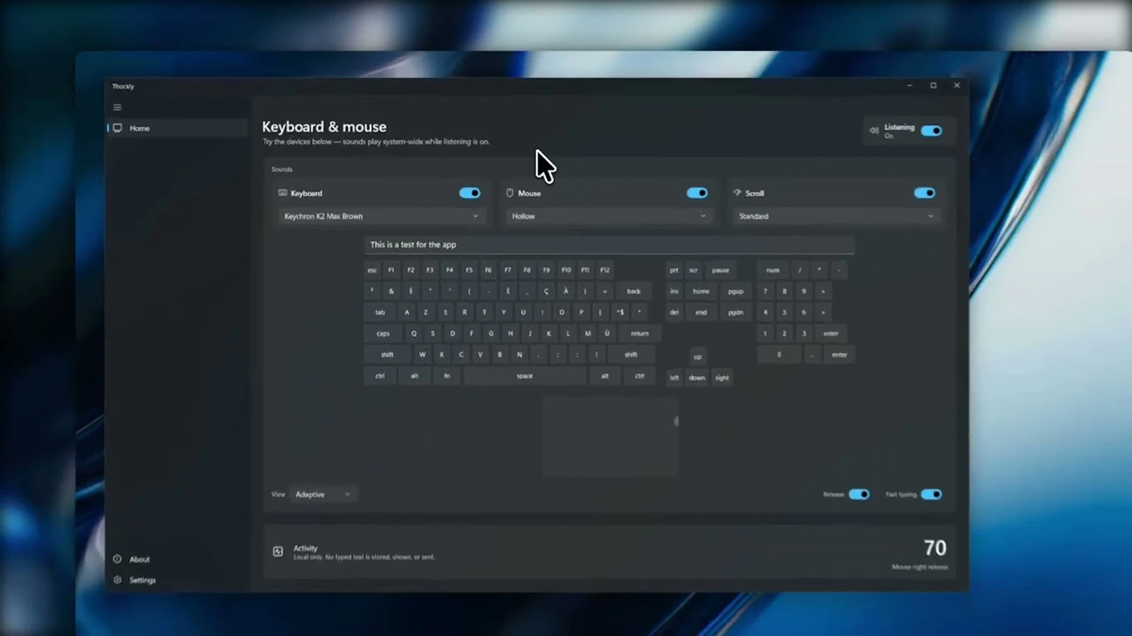 Thockly screenshot 1 (video preview)