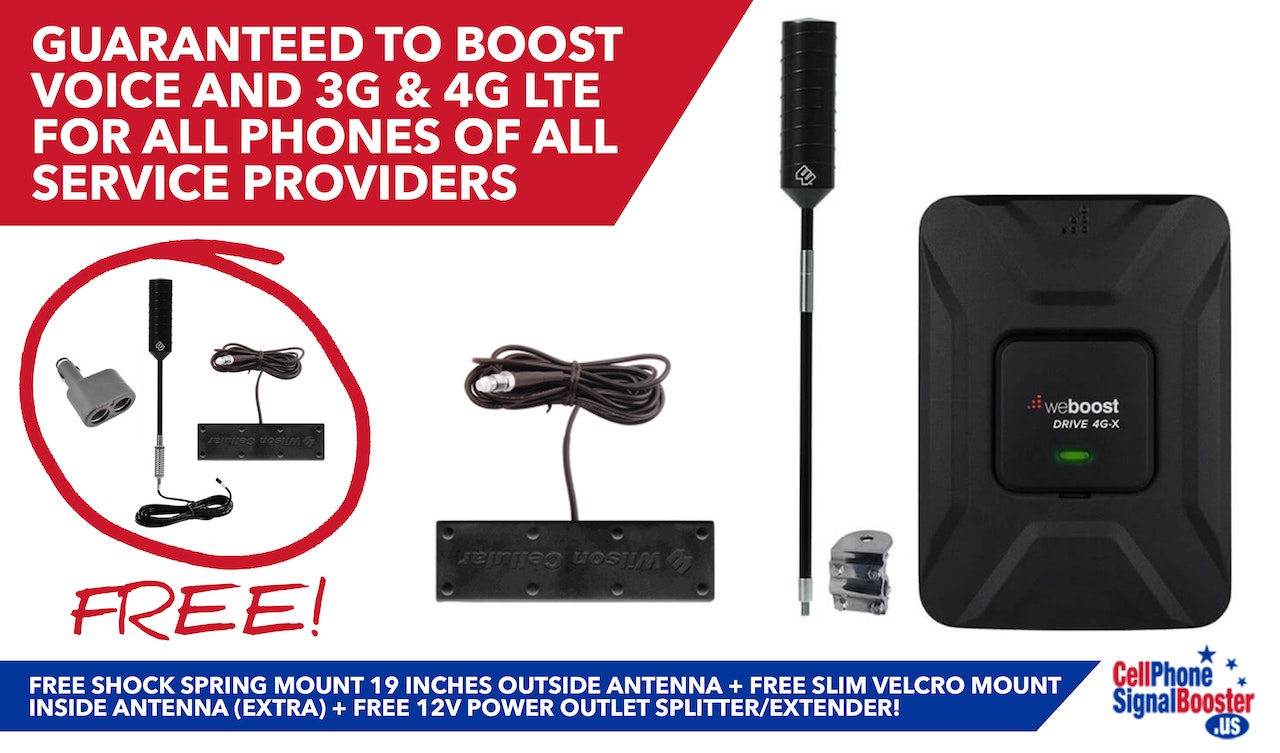 Truck Cell Phone Signal Booster for all Phones and Carriers