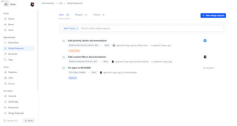 Gisia screenshot 2