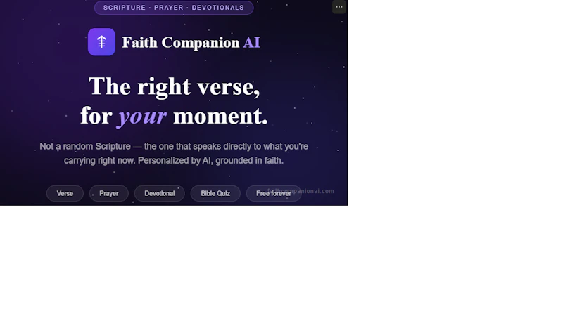 Faith Companion AI screenshot 2