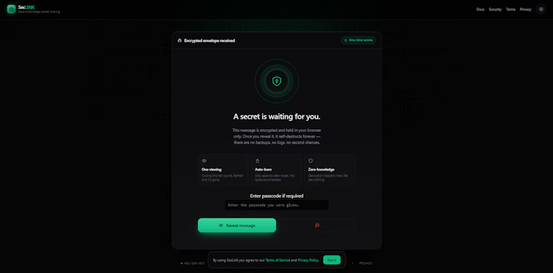 SecLink  screenshot 3
