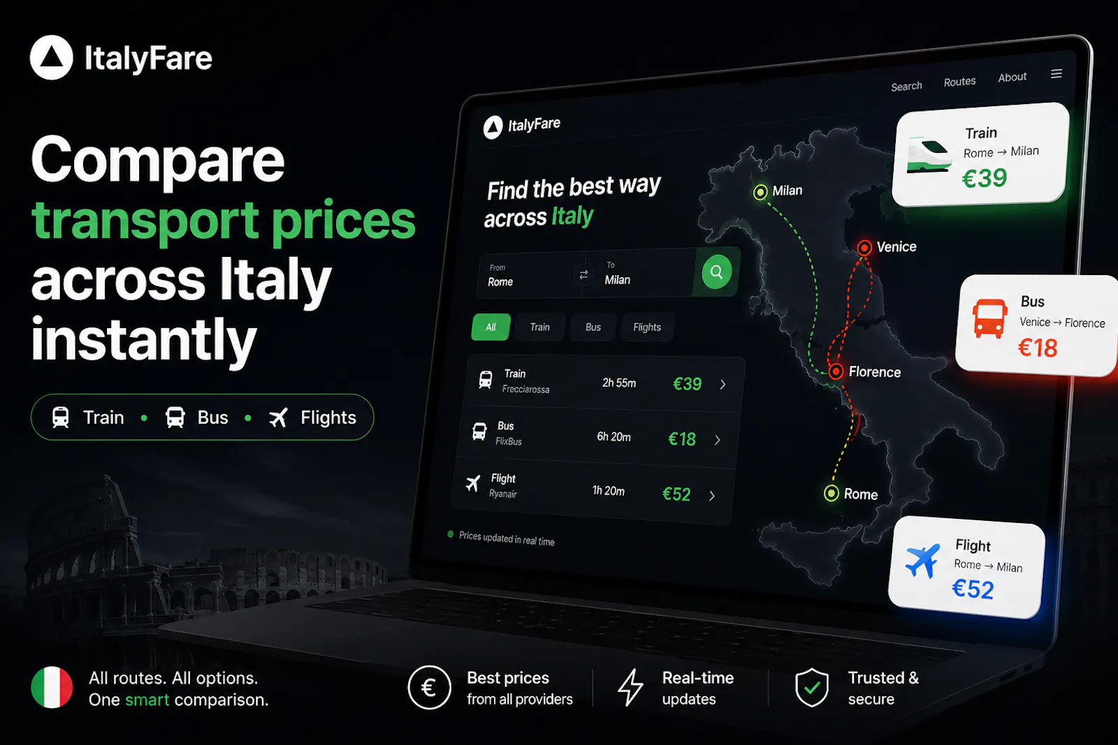ItalyFare screenshot 1