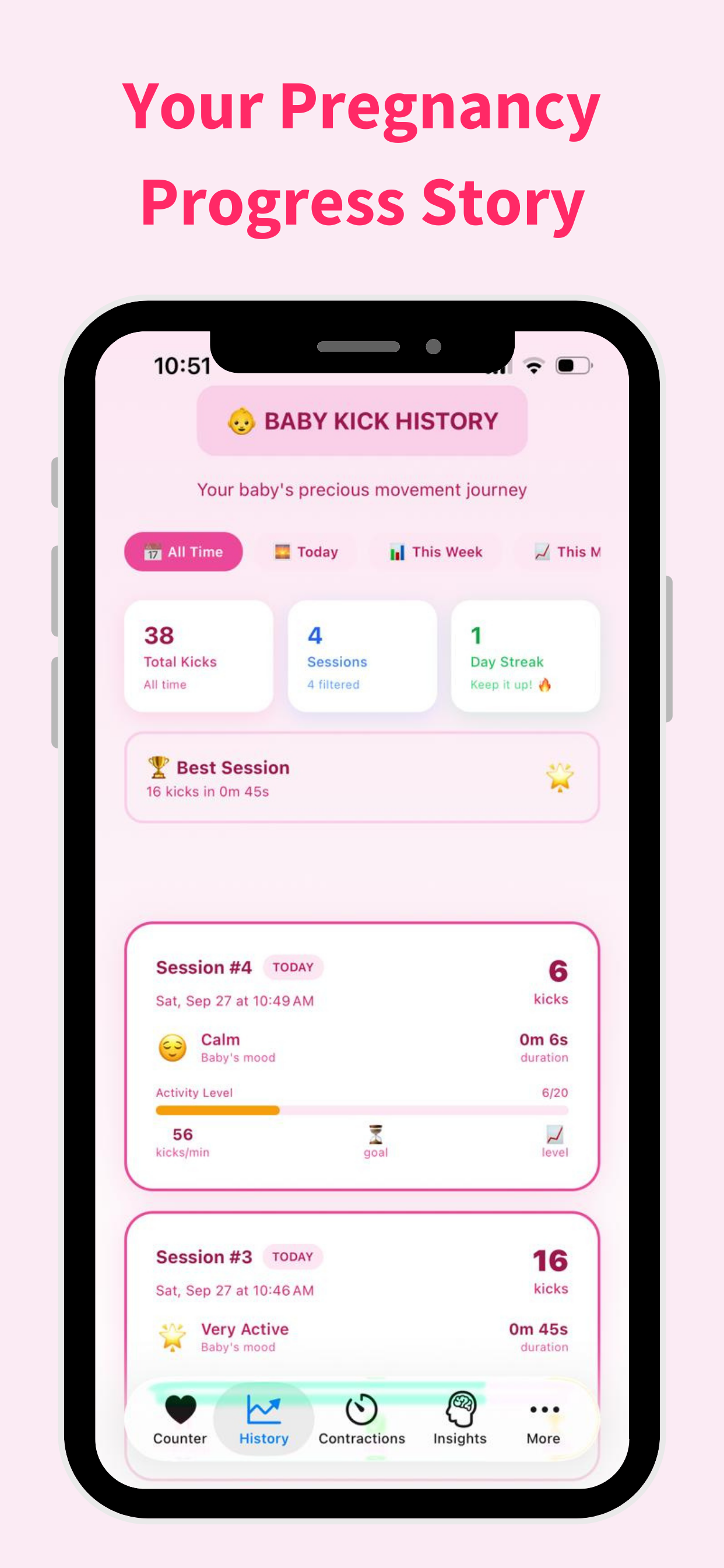 Baby Kick Counter: Tracker Log - Screenshot 3 preview