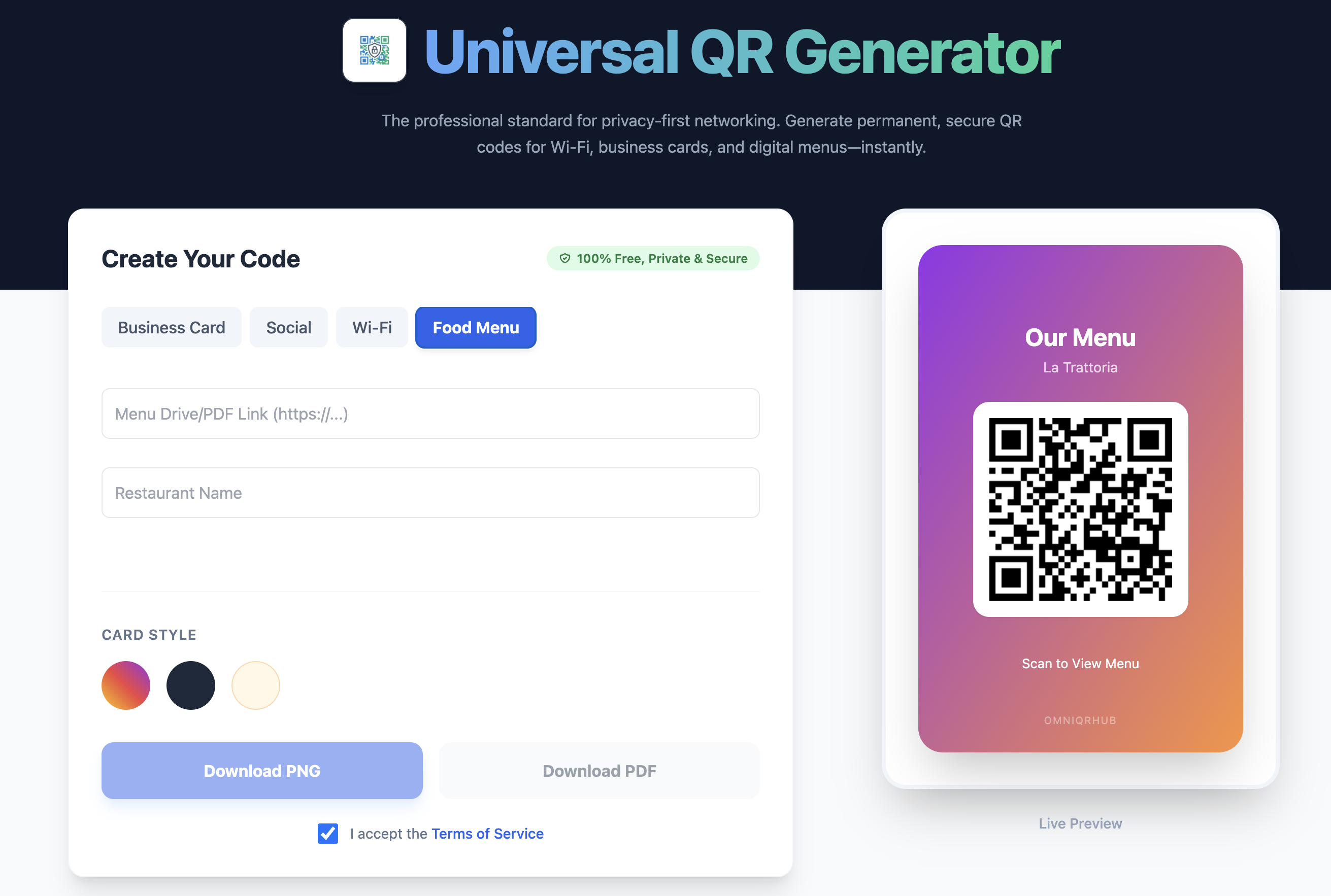 Omni QR Hub gallery image