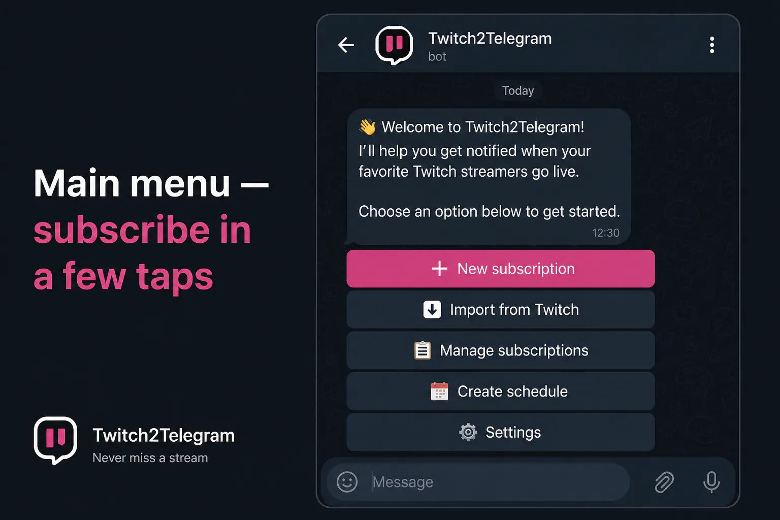 Twitch2Telegram gallery image